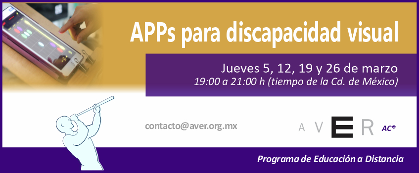 Banner Web Curso Apps para discapacidad visual marzo 2026